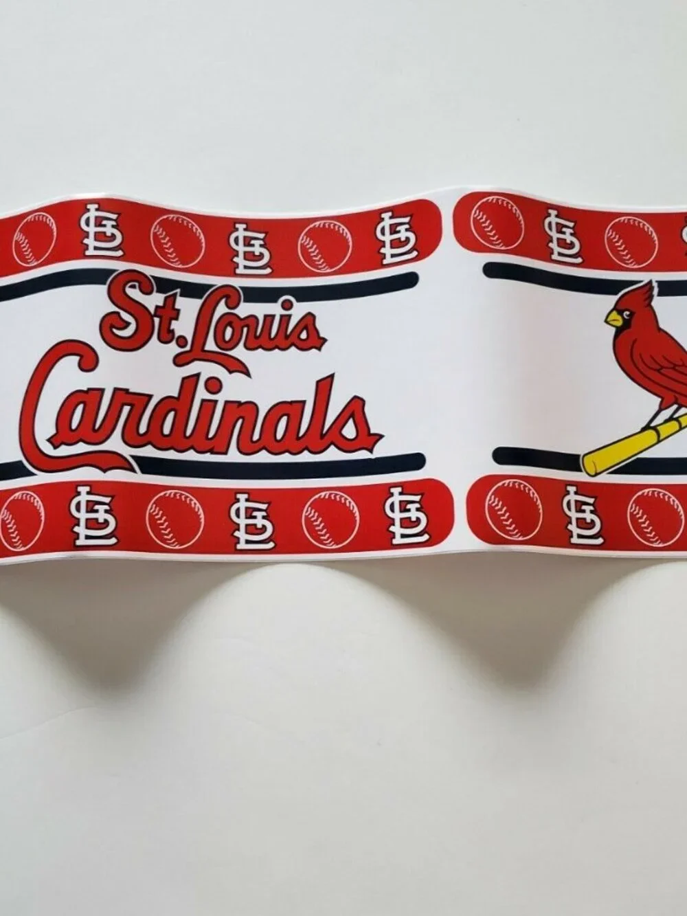 ST. LOUIS CARDINALS MLB PEEL & STICK WALLPAPER BORDER. NEW